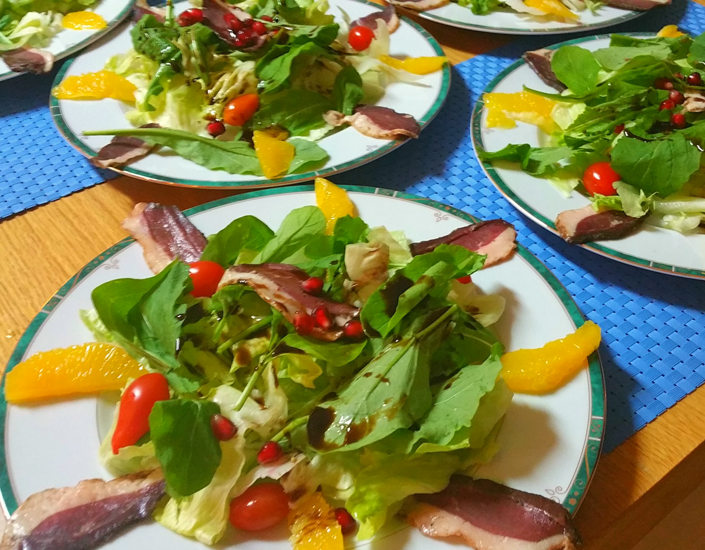 Smoked duck breast Salad | La Ferme St Jacques